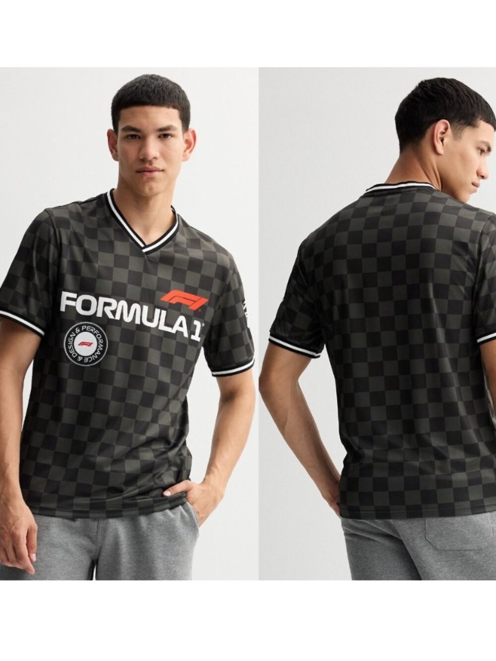 NWT Men's Formula 1 V-Neck Graphic Jersey Size L